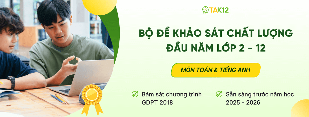 Khảo sát chất lượng đầu năm theo GDPT 2018